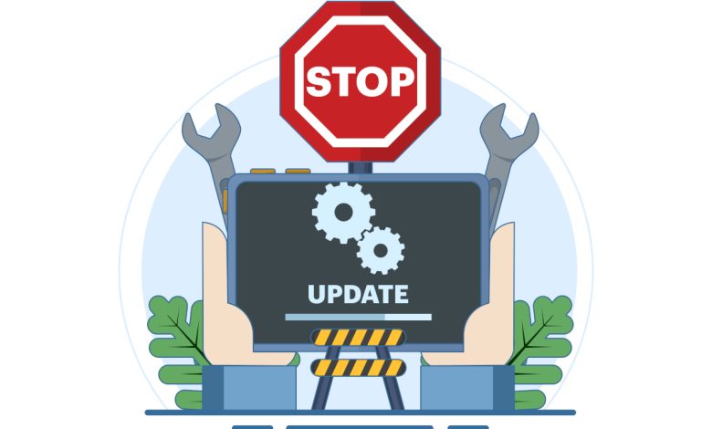 Stopping OS update